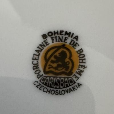 Sale Photo Thumbnail #536: Includes stemware, a pitcher, cups, a vase, glasses, plates, and more. Makers include Moser, Keramix, H&C, and more. Mostly Bohemian. Construction is glass, porcelain, and more. Total of 35+ pieces. Pre-auction estimate: $200-$300. [RE]