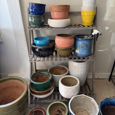 Sale Photo Thumbnail #174: Plans stand Med and Large pots of different colors.