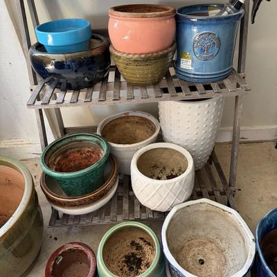 Sale Photo Thumbnail #177: Plans stand Med and Large pots of different colors.