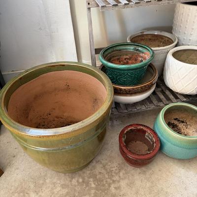 Sale Photo Thumbnail #178: Plans stand Med and Large pots of different colors.