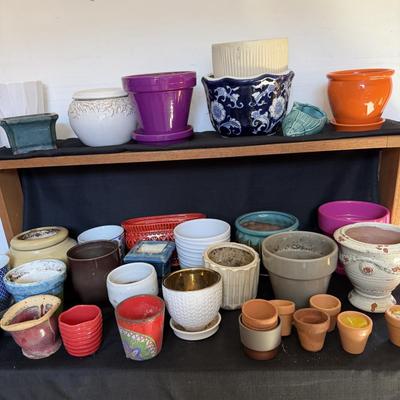 Sale Photo Thumbnail #186: Plant pots All shapes and colors.