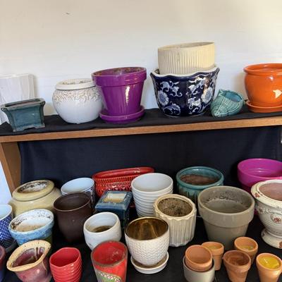 Sale Photo Thumbnail #184: Plant pots All shapes and colors.