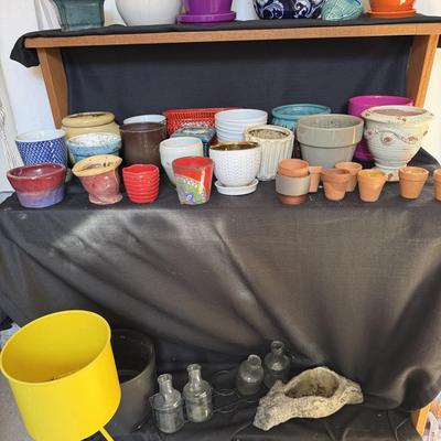 Sale Photo Thumbnail #181: Plant pots All shapes and colors.