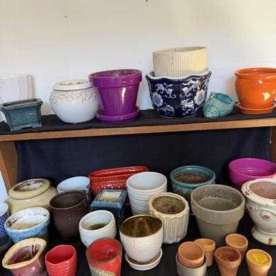 Sale Photo Thumbnail #183: Plant pots All shapes and colors.