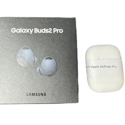 Sale Photo Thumbnail #584: Includes Galaxy ear buds, and Apple Air Pods Pro. Total of two pieces. Not tested. [CS]