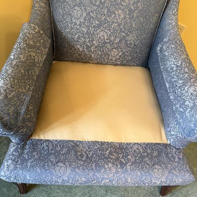 Elegant Blue Floral Arm Chair (BGB-SS)