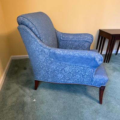 Elegant Blue Floral Arm Chair (BGB-SS)