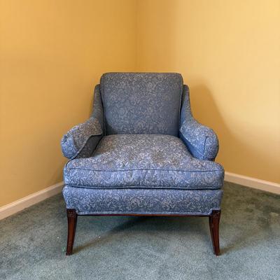 Elegant Blue Floral Arm Chair (BGB-SS)