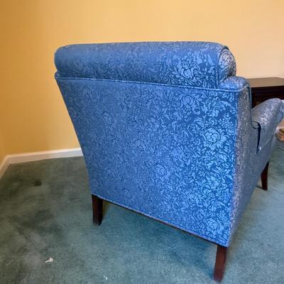 Elegant Blue Floral Arm Chair (BGB-SS)