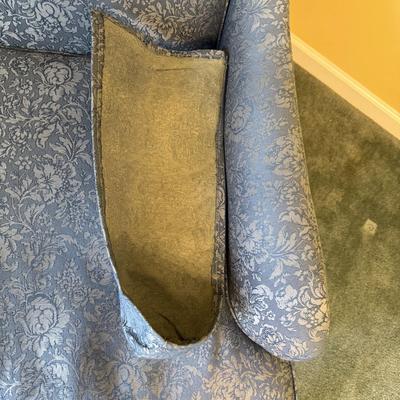 Elegant Blue Floral Arm Chair (BGB-SS)