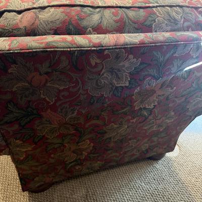 Clayton Marcus Upholstered Chair & Ottoman (BLR-MG)