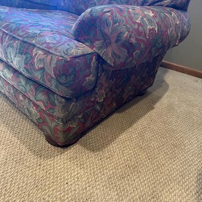 Clayton Marcus Upholstered Chair & Ottoman (BLR-MG)