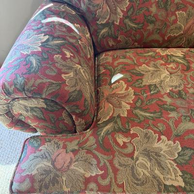 Clayton Marcus Upholstered Chair & Ottoman (BLR-MG)