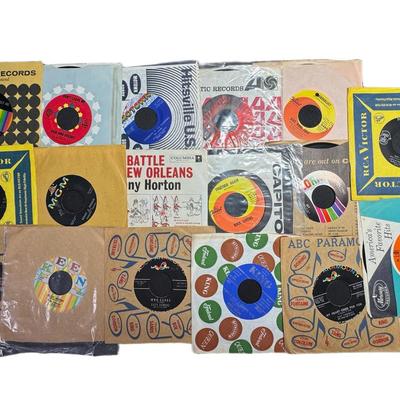 Sale Photo Thumbnail #608: Includes Four Tops, Dick & Dee Dee, Brenda Lee, Buck Owens, Chet Atkins, The Drifters, and more. Total of 17 pieces. [CS]