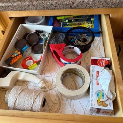 Assorted junk drawer of stuff