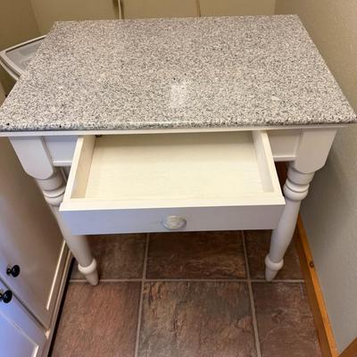 White Side Table with one Drawer