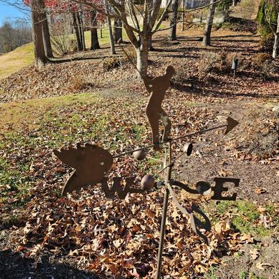 Metal Golfer Theme Weather Vane (BY-JS)