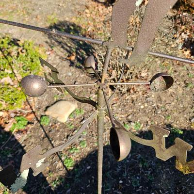 Metal Golfer Theme Weather Vane (BY-JS)