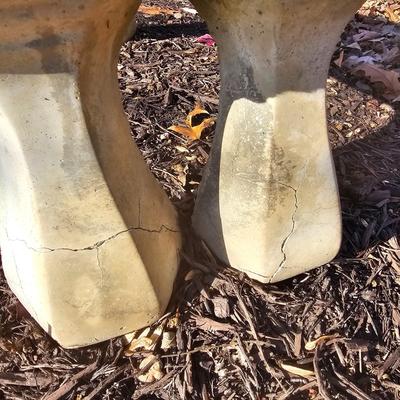 Concrete Angel Theme Outdoor Bench (BY-JS)