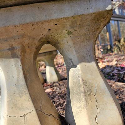 Concrete Angel Theme Outdoor Bench (BY-JS)