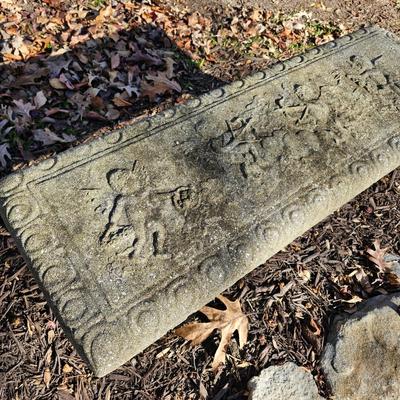 Concrete Angel Theme Outdoor Bench (BY-JS)