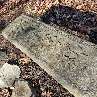 Concrete Angel Theme Outdoor Bench (BY-JS)