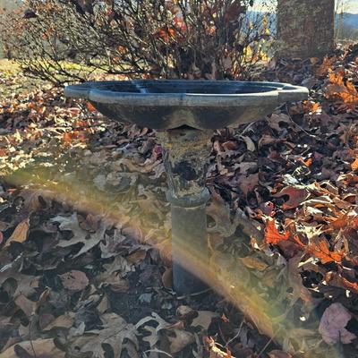 Scalloped Top Metal Bird Bath (BY-JS)
