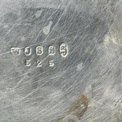 Sale Photo Thumbnail #668: Includes a vintage English toast rack, a vintage Wear-Ever aluminum milk jug, and an antique English tea pot. Total of three pieces. Measurement of tallest: 8.5”H. [CS]