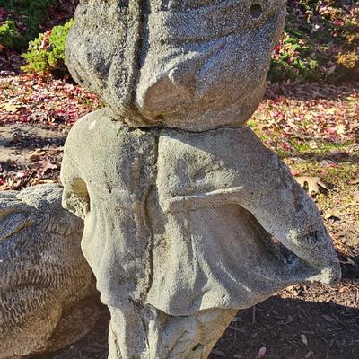 Trio of Concrete Yard Art (BY-JS)