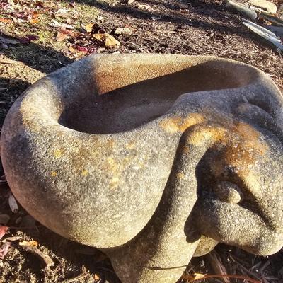 Trio of Concrete Yard Art (BY-JS)