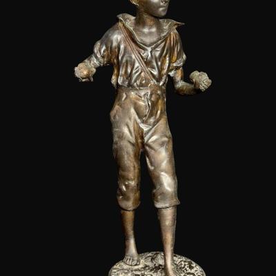 Sale Photo Thumbnail #681: Signed. Measurement: 17.5”H. [DR]