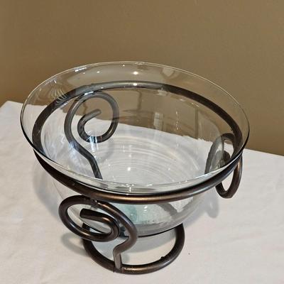 Wrought Iron & Brass Candle Stands (BLR-JS)