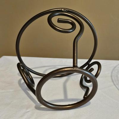 Wrought Iron & Brass Candle Stands (BLR-JS)