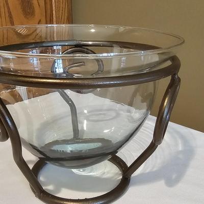 Wrought Iron & Brass Candle Stands (BLR-JS)