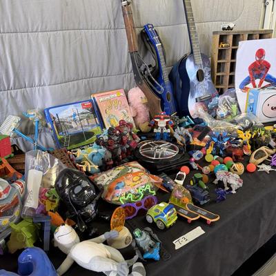 Sale Photo Thumbnail #200: Toys and toys, Guitar, Ukelele, Transformers, and more.
