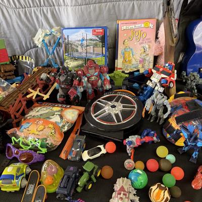 Sale Photo Thumbnail #207: Toys and toys, Guitar, Ukelele, Transformers, and more.