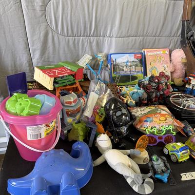 Sale Photo Thumbnail #201: Toys and toys, Guitar, Ukelele, Transformers, and more.