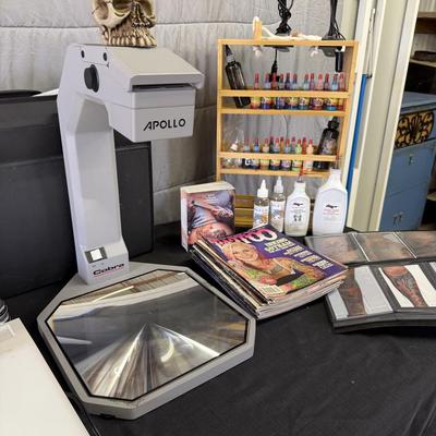 Sale Photo Thumbnail #241: Lot of Tattoo Supplies Lights, Tracers, books and more.