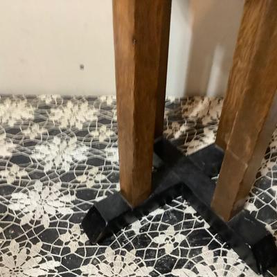 Sale Photo Thumbnail #186: You get a brown padded wood stool.