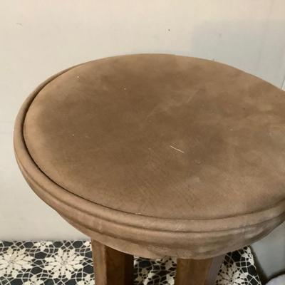 Sale Photo Thumbnail #185: You get a brown padded wood stool.