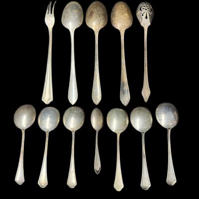 Sale Photo Thumbnail #702: **WIRE TRANSFER IS REQUIRED IF SHIPPED.** [199g] Includes various manufacturers. All pieces are marked sterling. **ALL PRECIOUS METALS SALES ARE FINAL. NO REFUNDS WILL BE GIVEN FOR ANY REASON.** [AG]