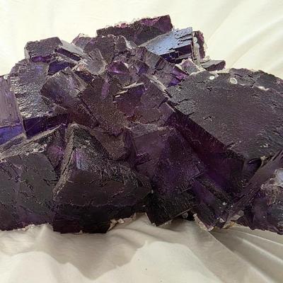 Sale Photo Thumbnail #242: Natural amethyst geode weighing 14.0 lbs. and measuring approximately 9"L x 7.5"W x 4"H.
