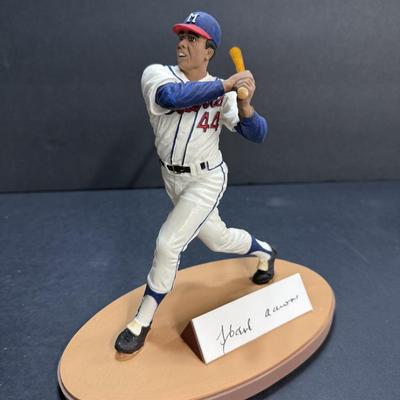 Hank Aaron Figurine - Autographed #848/1982