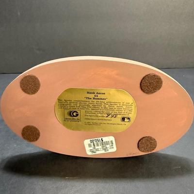 Hank Aaron Figurine - Autographed #848/1982