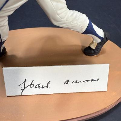 Hank Aaron Figurine - Autographed #848/1982