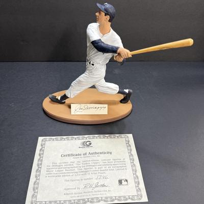 Joe Dimmagio Autographed Figurine #1847/2214