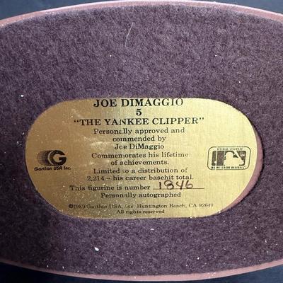 Joe Dimmagio Autographed Figurine #1847/2214