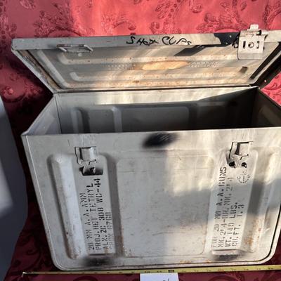 vintage US military 20mm Anti-Aircraft ammo Box