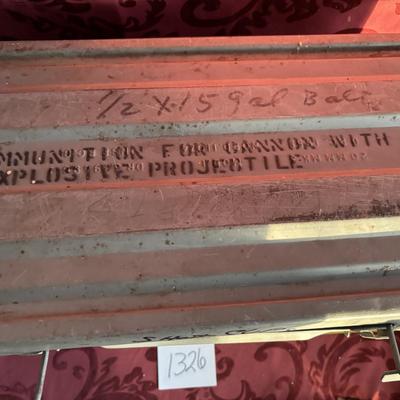 vintage US military 20mm Anti-Aircraft ammo Box