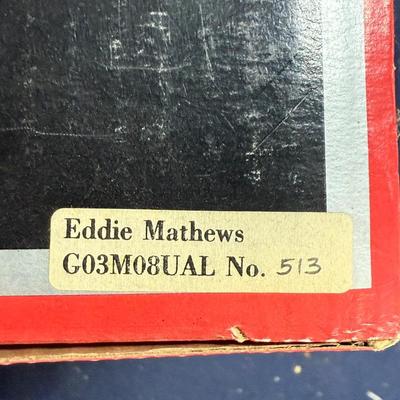 Eddie Matthews Autographed Figurine - #538/1968